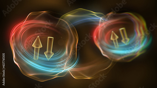 Spintronics, conceptual illustration photo