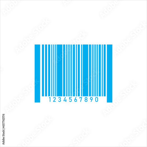 barcode icon vector illustration symbol