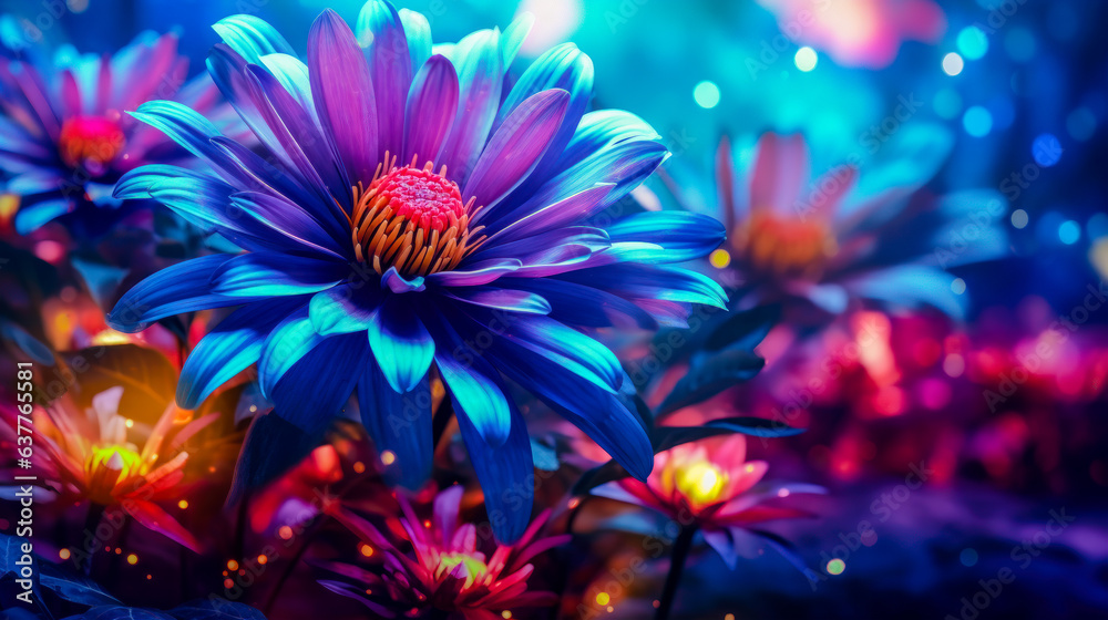 Yellow and Red Dahlia Blooming in the Sunlight A Tropical Floral Pattern AI Generated Yellow and Red Dahlia Blooming in the Sunlight A Tropical Floral Pattern AI Generated