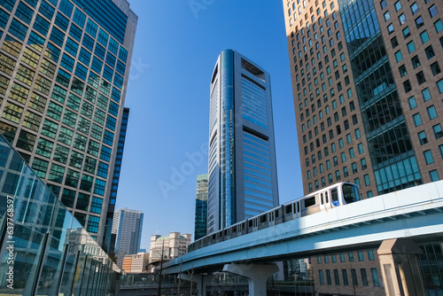 東京都港区 汐留の高層ビル群 photo