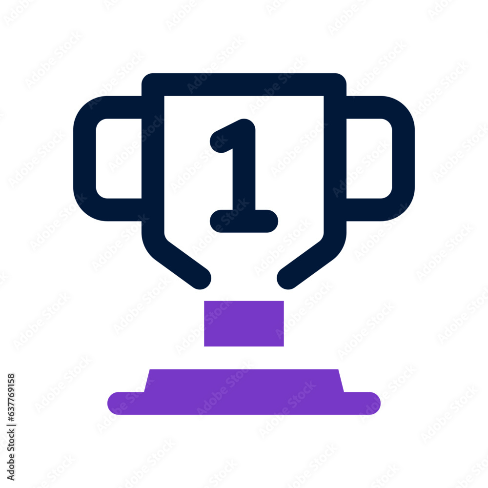 trophy duo tone icon. vector icon for your website, mobile, presentation, and logo design. trophy duo tone icon. vector icon for your website, mobile, presentation, and logo design.