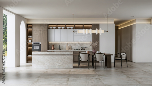 3d rendering kitchen advanced modeling interior scene