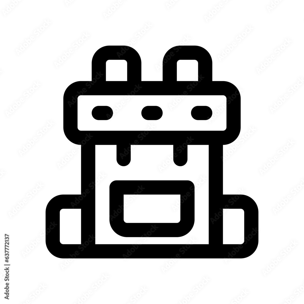 backpack icon. vector icon for your website, mobile, presentation, and logo design. backpack icon. vector icon for your website, mobile, presentation, and logo design.