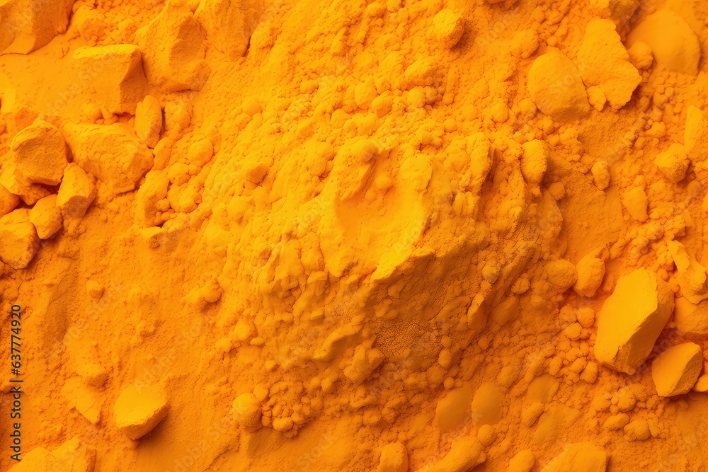 close up of turmeric texture