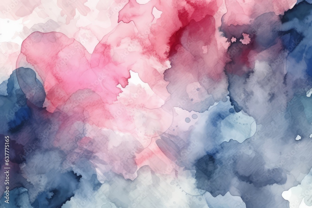 Fototapeta premium Pink, blue, and white clouds in a peaceful and serene sky