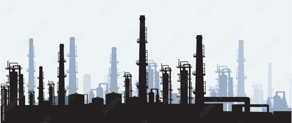 Morning Oil Refinery Plant