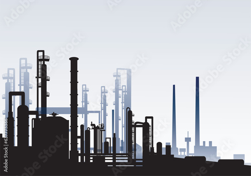 Morning Refinery Plant