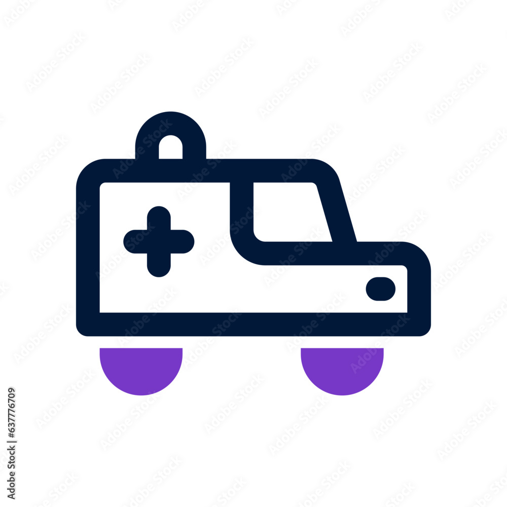 ambulance duo tone icon. vector icon for your website, mobile, presentation, and logo design. ambulance duo tone icon. vector icon for your website, mobile, presentation, and logo design.