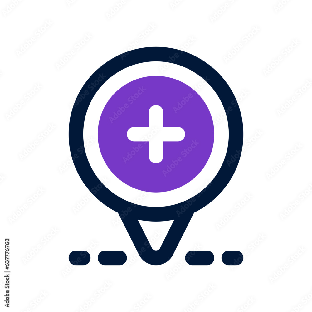 Fototapeta premium location duo tone icon. vector icon for your website, mobile, presentation, and logo design.
