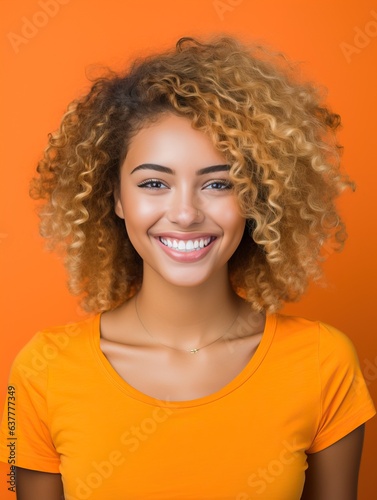 Beautiful black woman portr...