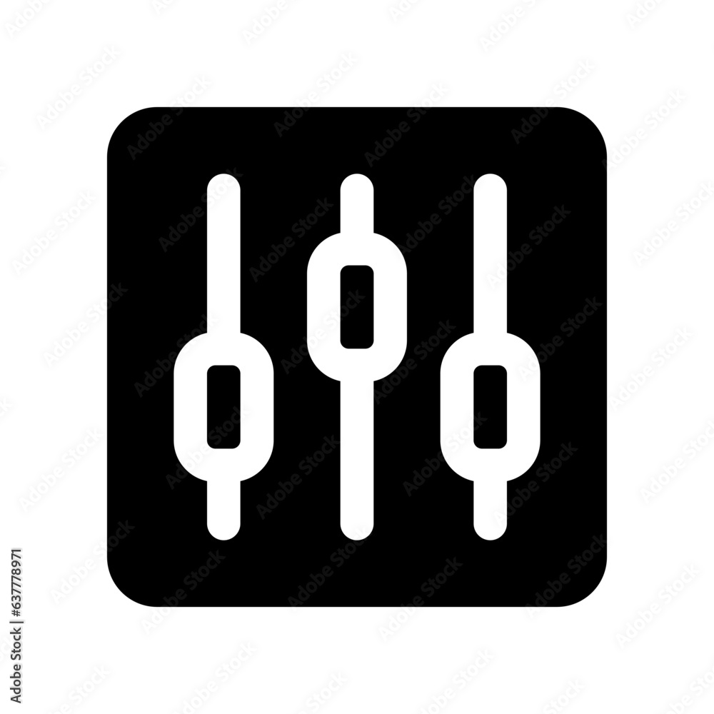 equalizer icon. vector icon for your website, mobile, presentation, and logo design. equalizer icon. vector icon for your website, mobile, presentation, and logo design.