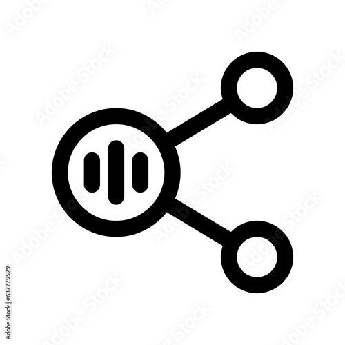 share music icon. vector icon for your website, mobile, presentation, and logo design.