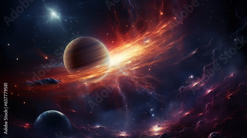 Fototapeta Naklejka Na Ścianę i Meble -  space galaxy in space