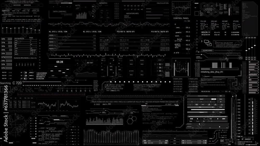 Ui Texture 2d Technology HUD 2GFX.Sci Fi 2D texture.User Interface data display ...