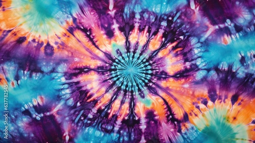 Tie dye trending iridescent pattern, AI generated Image