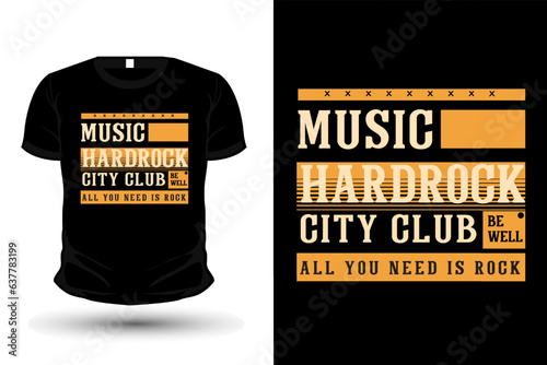 Canvas Print Music Typography T Shirt Design
