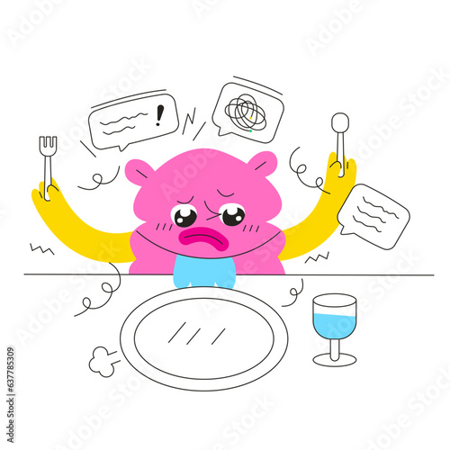 Eating disorder illustration