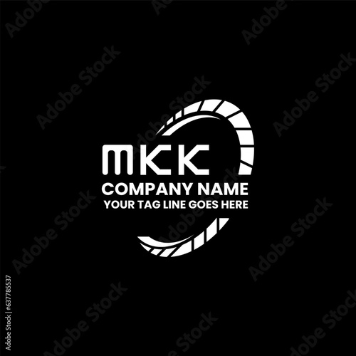 MKK letter logo creative design with vector graphic, MKK simple and modern logo. MKK luxurious alphabet design   photo