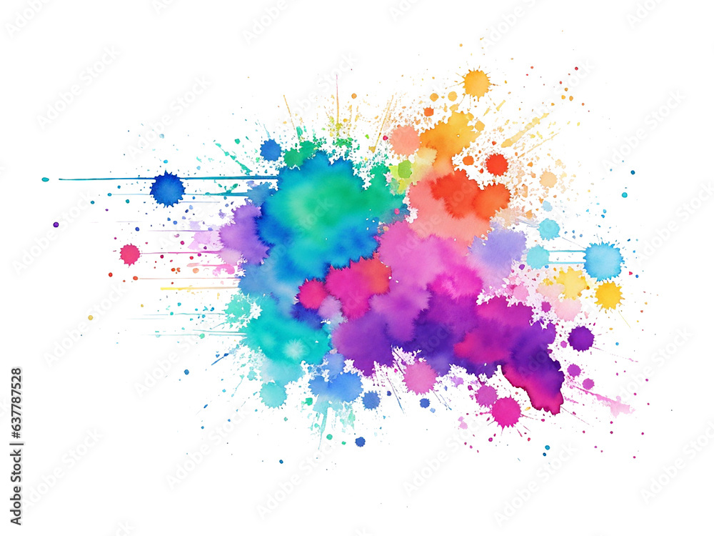 Abstract watercolor splash and stains watercolor png 