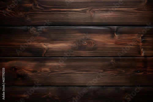 Dark brown wooden plank background