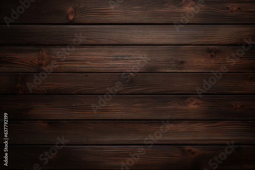 Dark brown wooden plank background