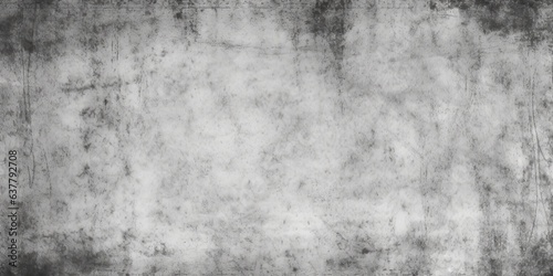 Seamless urban greyscale stained concrete or cement wall background texture. Tileable dirty distressed monochrome black and white grunge effect pattern overlay. 3D Rendering, Generative AI photo