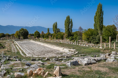 Public Pool in Aphrodisias Ancient City, Turkey. photo