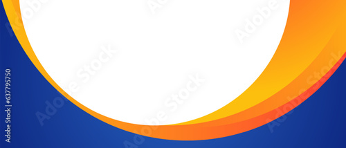 Abstract business background with orange and blue color. vector illustration