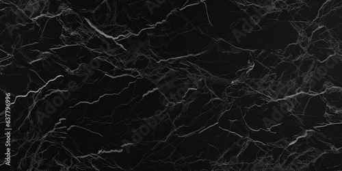 Seamless stylized black cartoon marble with white veins background texture. Kitchen or bathroom natural stone wall, floor or countertop. A high resolution tileable luxury pattern 3D, Generative AI