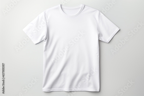 Isolated white t-shirt with generative Ai