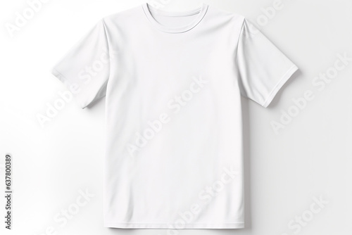 Isolated white t-shirt with generative Ai