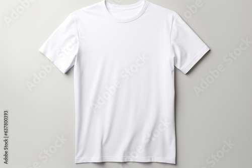 Isolated white t-shirt with generative Ai