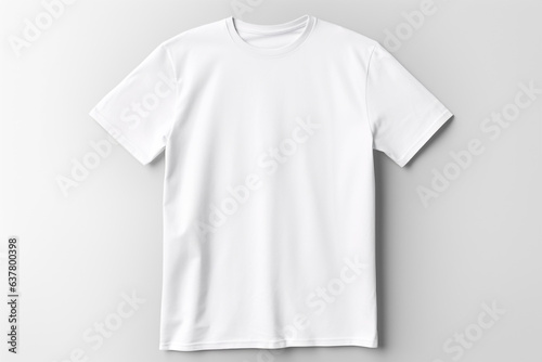 Isolated white t-shirt with generative Ai