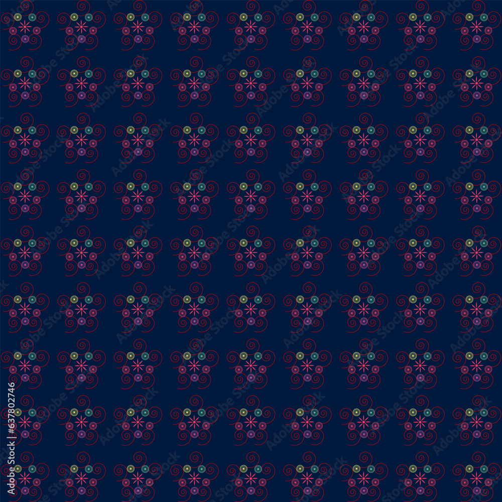Abstract floral mandala pattern background

