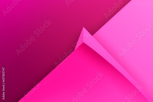 Photo of a vibrant pink abstract background with a stylish curved corner