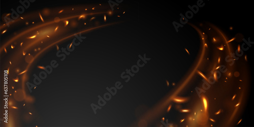 sparkle background virtual flame design vector illustration