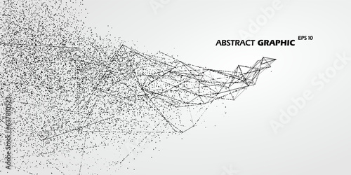 Cyberspace in mobile changes, abstract graphic.