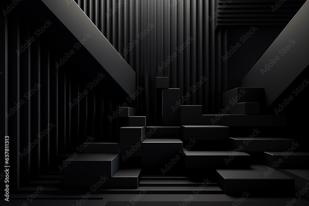 Black and white stairs Black and white stairs