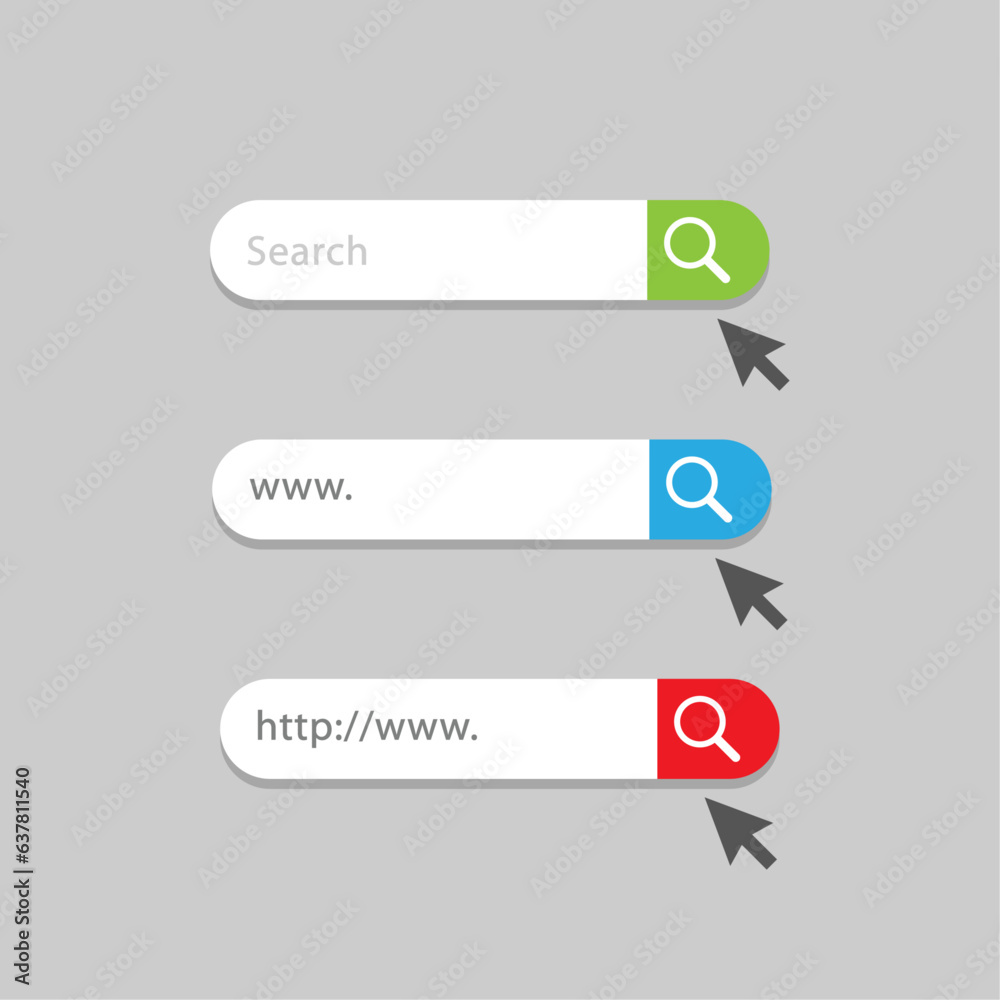 Search bar user interface graphic. Search bar icon for UI and UX design Search bar user interface graphic. Search bar icon for UI and UX design