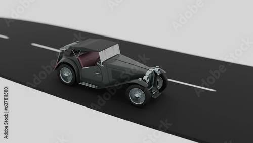 Moscow, Russia - July 20 2023: Car and road, CG