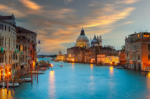 View of Grand Canal and Basilica Santa Maria della Salute in Venice © Samet