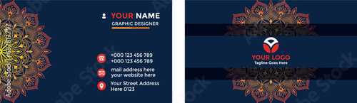 Business card design template, Clean professional business card template, visiting card, business card template. 
