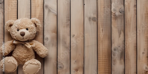 Cherished memories. Classic teddy bear of childhood. nostalgic comfort. Warm embrace. Wholesome playtime