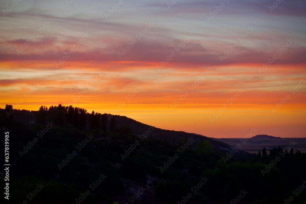Fototapeta premium Atardecer en Castilla
