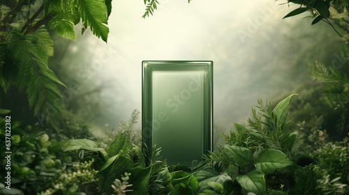 forested environment to emphasize its natural and eco-friendly qualities