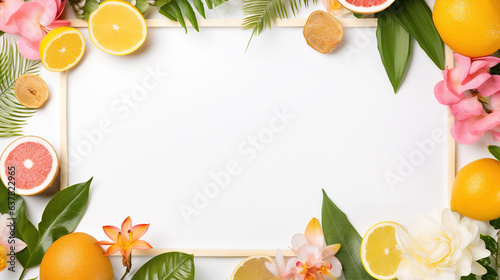 Citrus Vitality Frame: Feature your product alongside an assortment of citrus fruits like oranges, lemons, and grapefruits to emphasize its invigorating and revitalizing qualities.