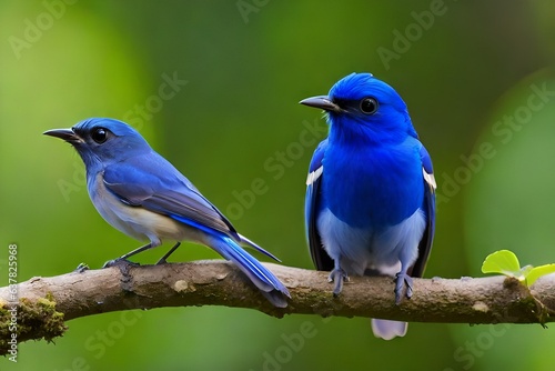 blue bird on a branch © sehar