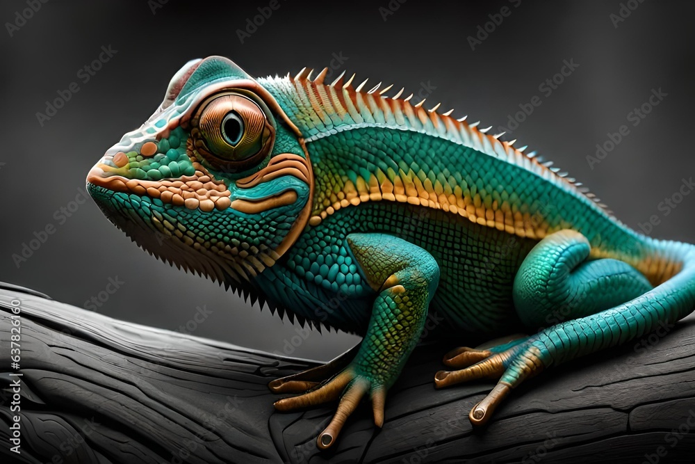 Obraz premium chameleon on a branch
