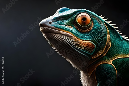 close up of iguana