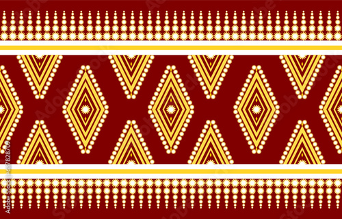 Geometric ethnic pattern traditional Design for background, carpet, wallpaper, clothing, wrapping, Batik, fabric, illustration embroidery style.